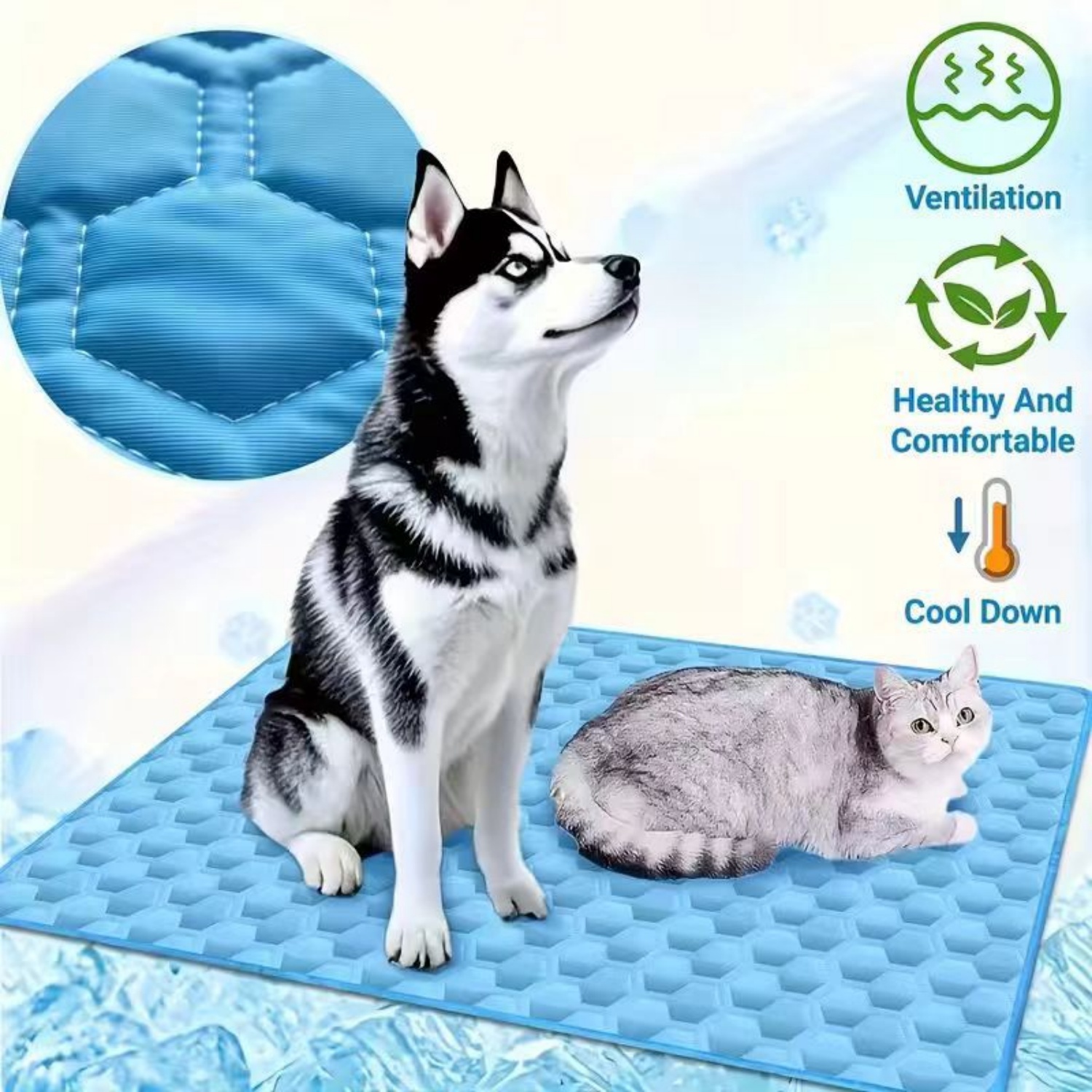 Pet Supplies Dog Wash - Zomerkoelmat voor huisdieren, ademende ijszijde honden-