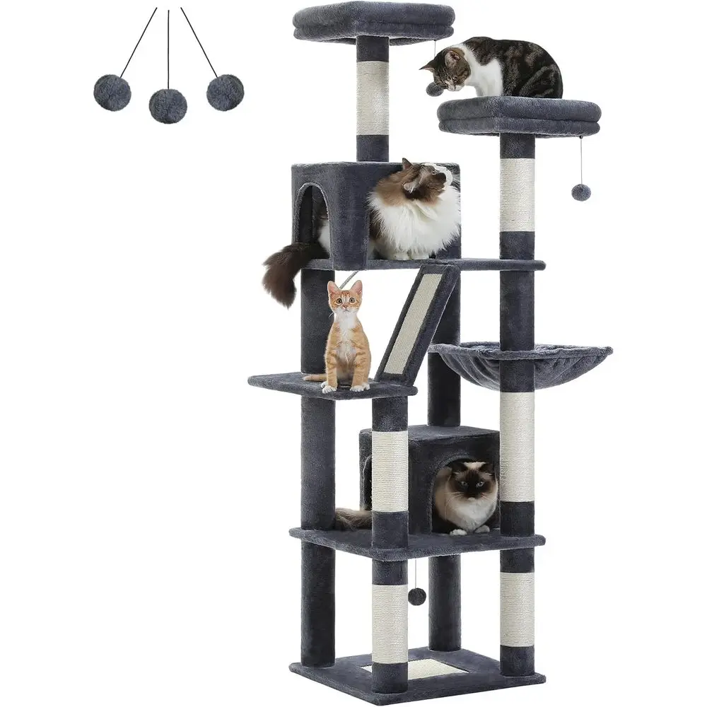 Cat Scratching Post - 70 cm hoge kattenboom met 2