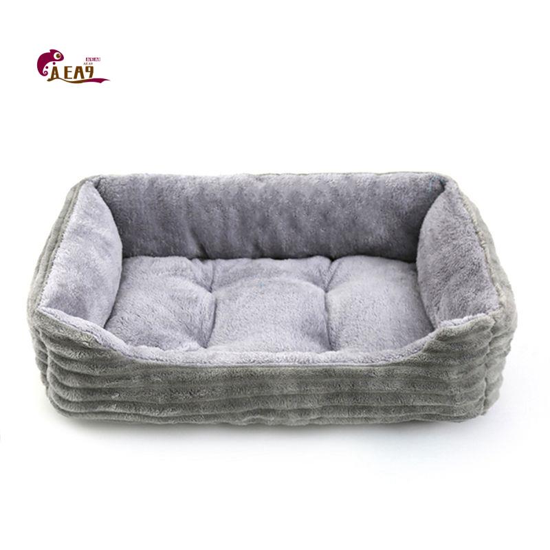 Pet X Supplies & Tack - AEA9-Grijze hondenmand Pet Square Pluche hondenkennelmat