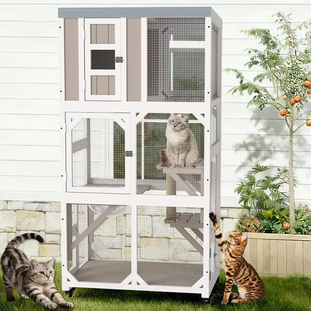 Buitenkattenverblijf met wiele - Cat Scratching Post recensie en prijs