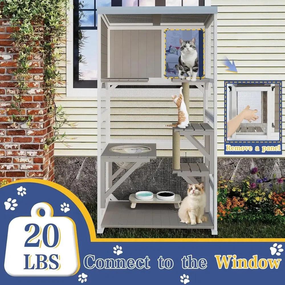 Buitenkattenverblijf met wiele - Cat Scratching Post recensie en prijs