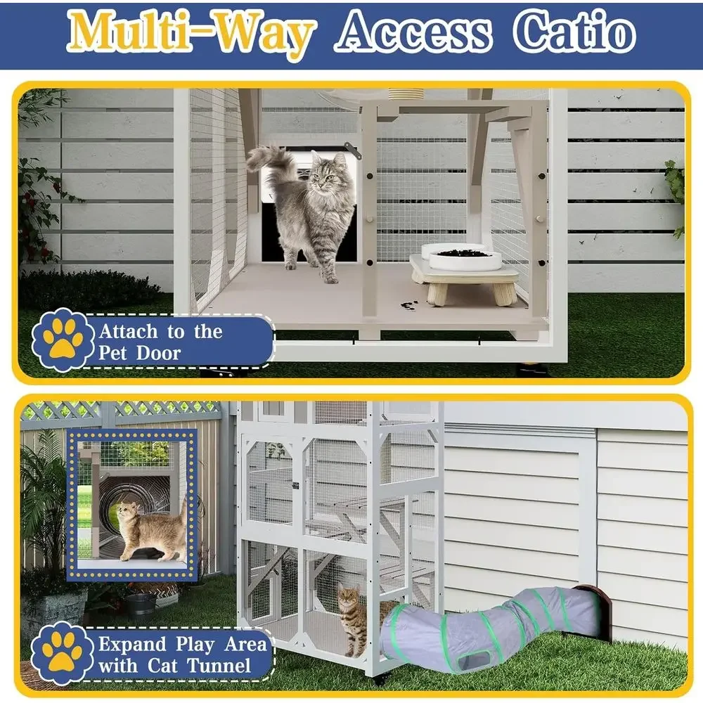 Buitenkattenverblijf met wiele - Cat Scratching Post recensie en prijs