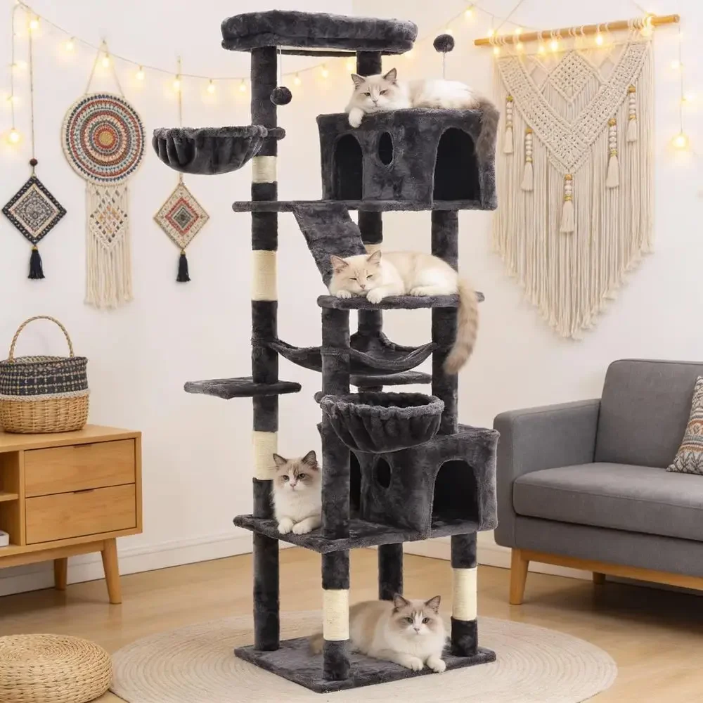 74 cm hoge kattenboom met krab - Cat Scratching Post recensie en prijs