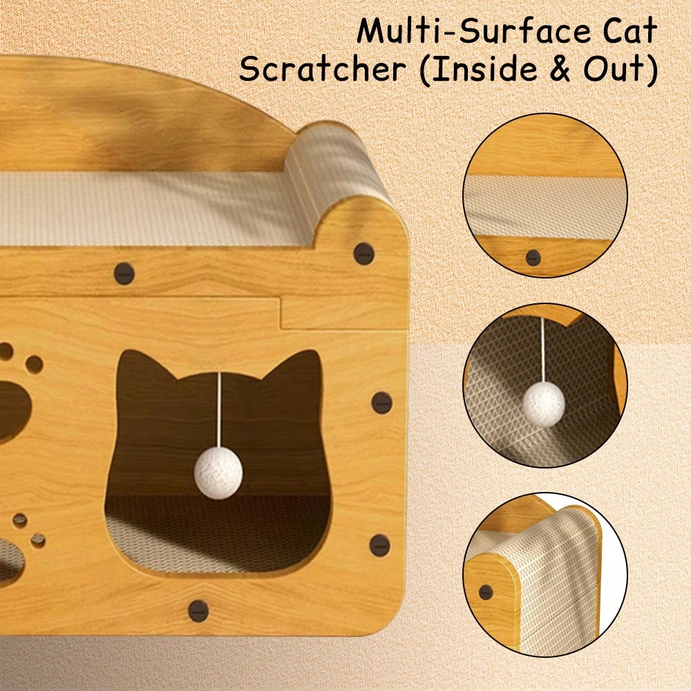 Luxe kattenkrabplank met twee  - Cat Scratching Post recensie en prijs