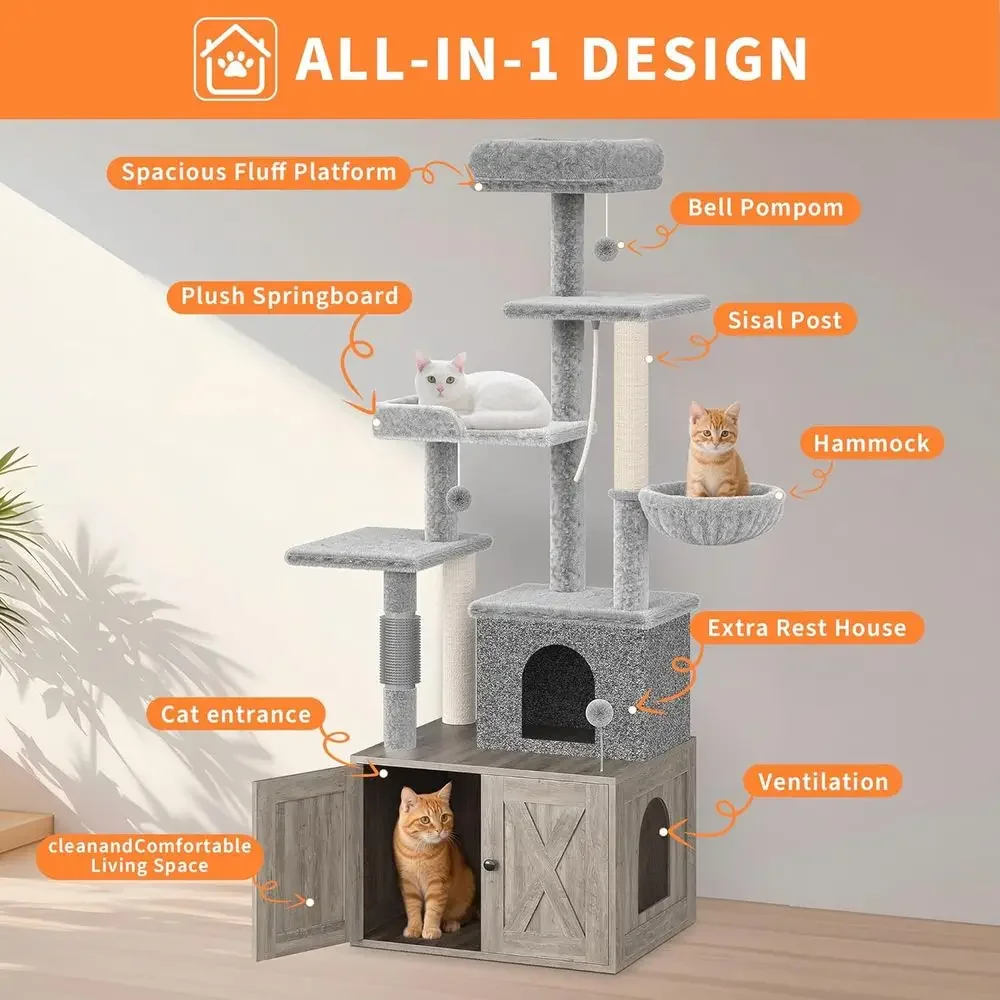 Grote multi-level kattenhuis m - Cat Scratching Post recensie en prijs