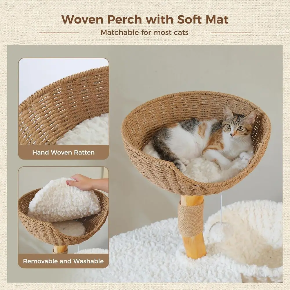 48,5 cm Grote Massieve Houten  - Cat Scratching Post recensie en prijs
