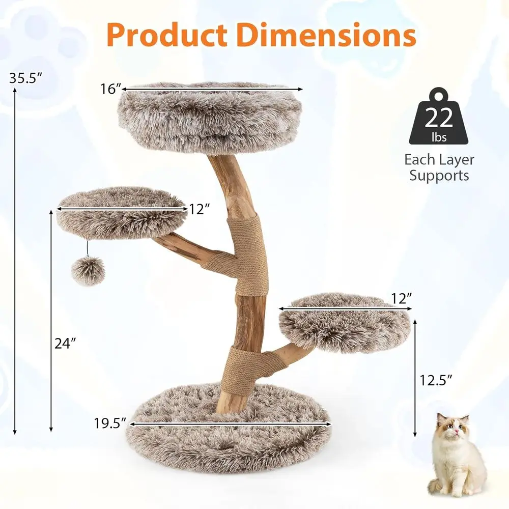 Multi-level houten kattentoren - Cat Scratching Post recensie en prijs