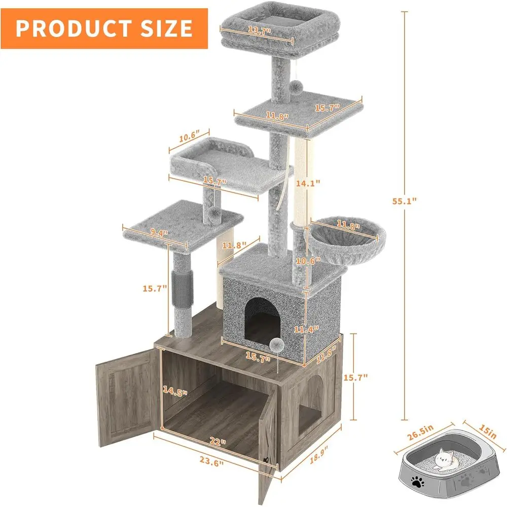Grote multi-level katten speel - Cat Scratching Post recensie en prijs